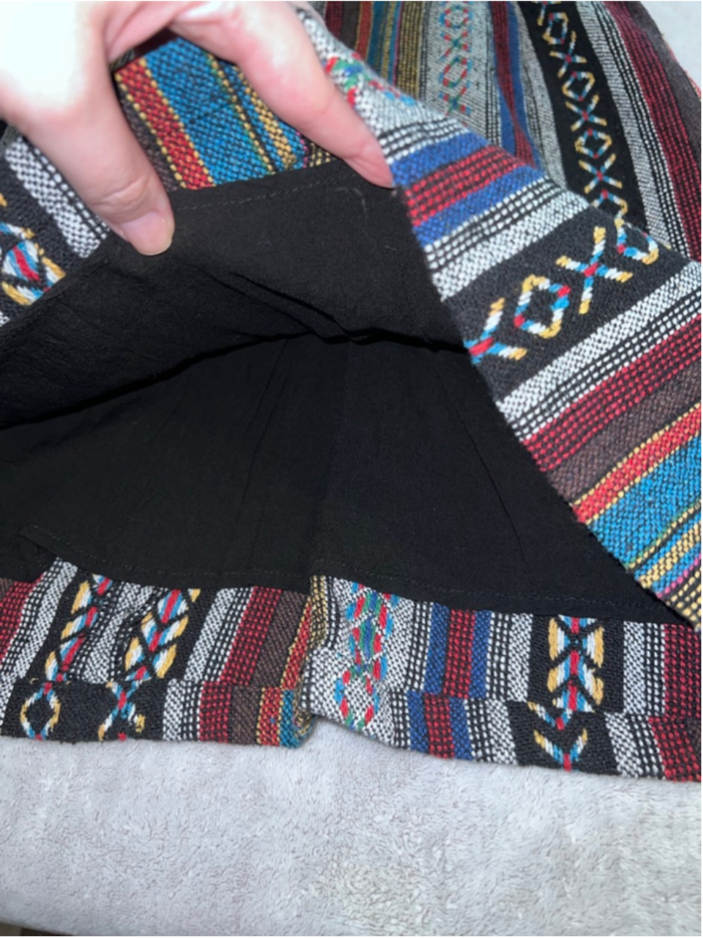 Callie Mac Strapless Dress Multi-color Boho Grunge Festival - Picture 4 of 7